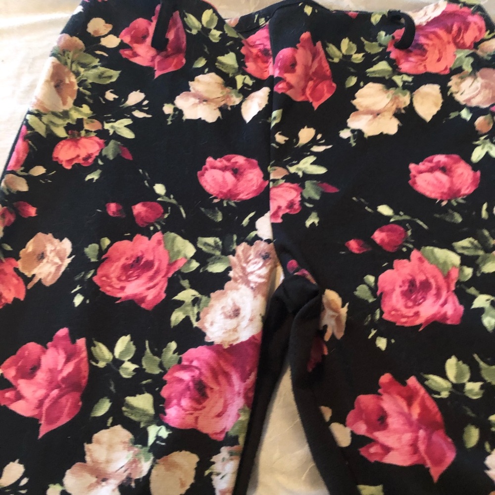 Floral pants.